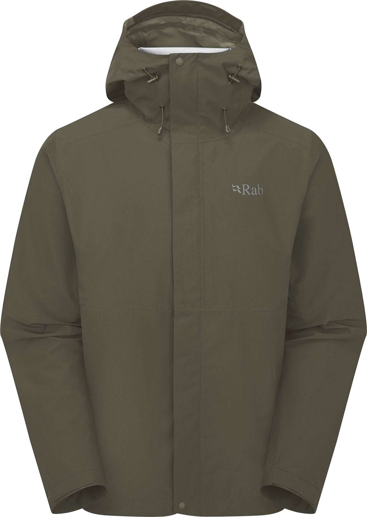 Rab Downpour Jacket Mens Army