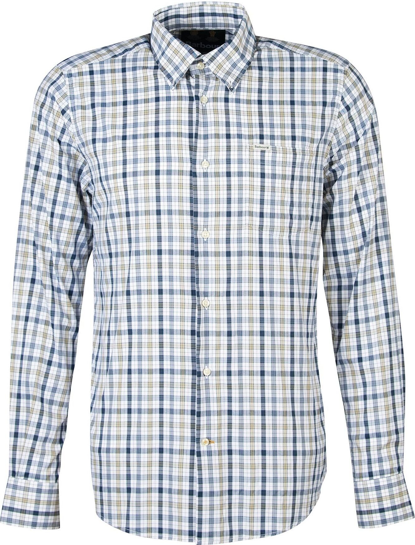Barbour Hallhill Performance Shirt Mens Highland Olive / Dress Gord