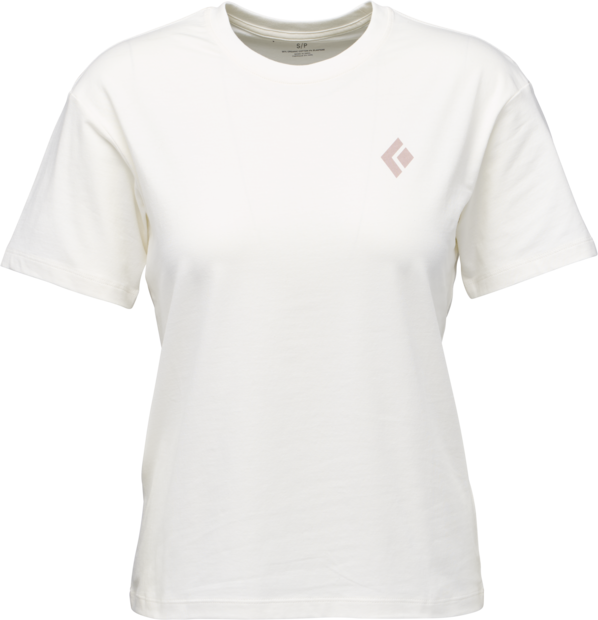 Black Diamond Heritage Badge Short Sleeve Tee Womens Off White