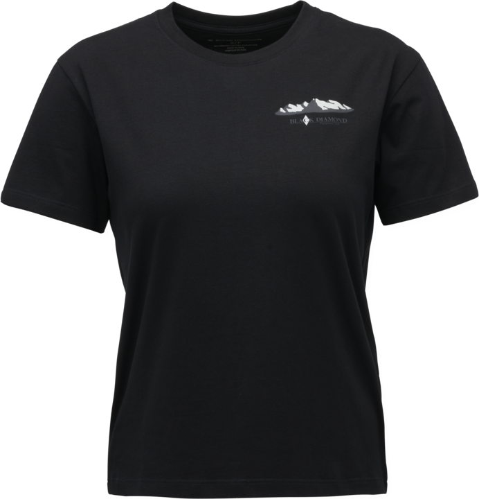Black Diamond Mountainscape Short Sleeve Tee Womens Black