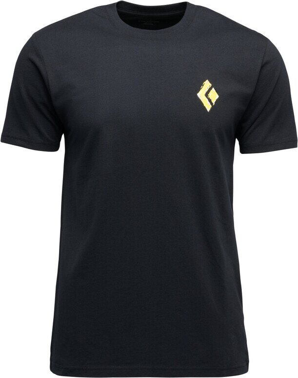 Black Diamond Shredded Short Sleeve Tee Mens Black
