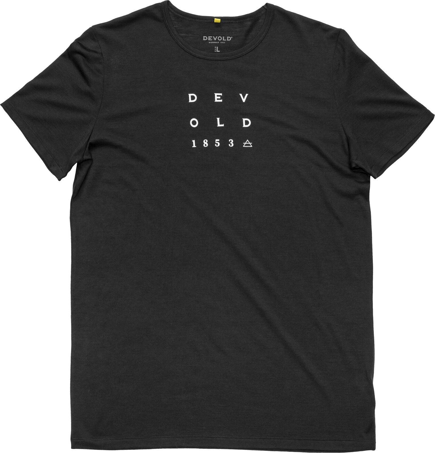 Devold Active 1853 Tee Mens Black