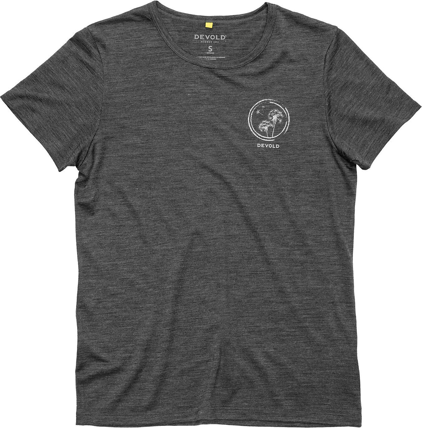 Devold Active Spring Tee Womens Anthracite