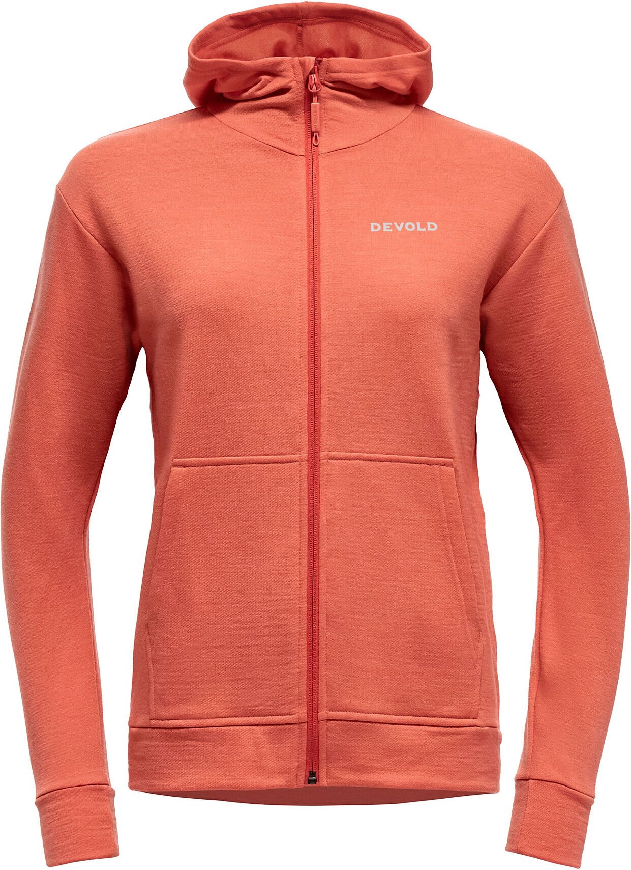 Devold Everyday Zip Hoodie Womens Coral