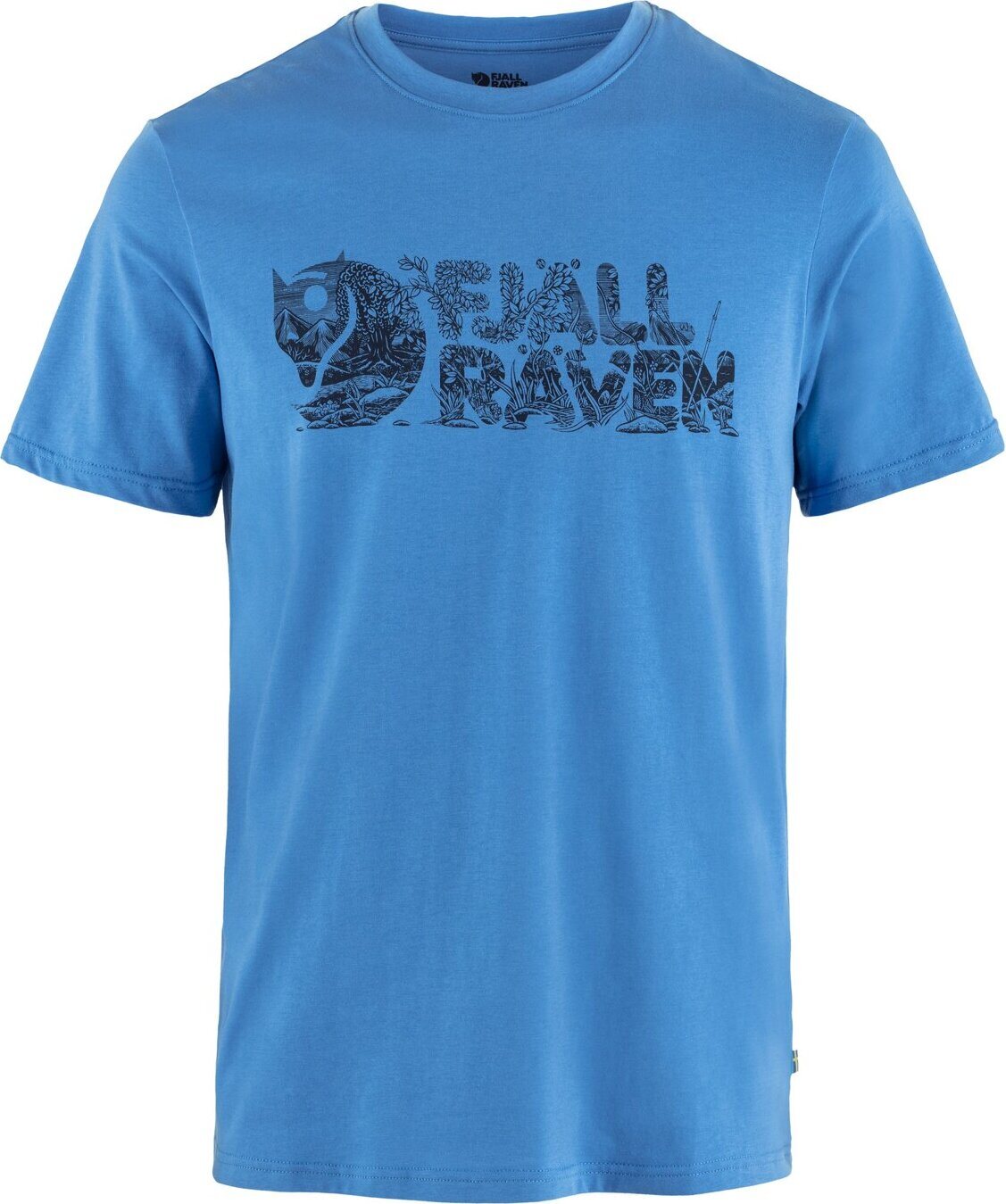 Fjällräven Lush Logo T-Shirt Mens UN Blue (525)