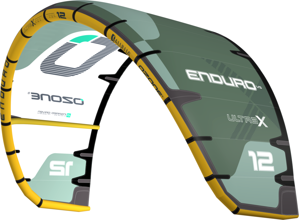 Ozone Enduro V5 Ultra-X Kite Only 13m² Olive Green / Sage Green
