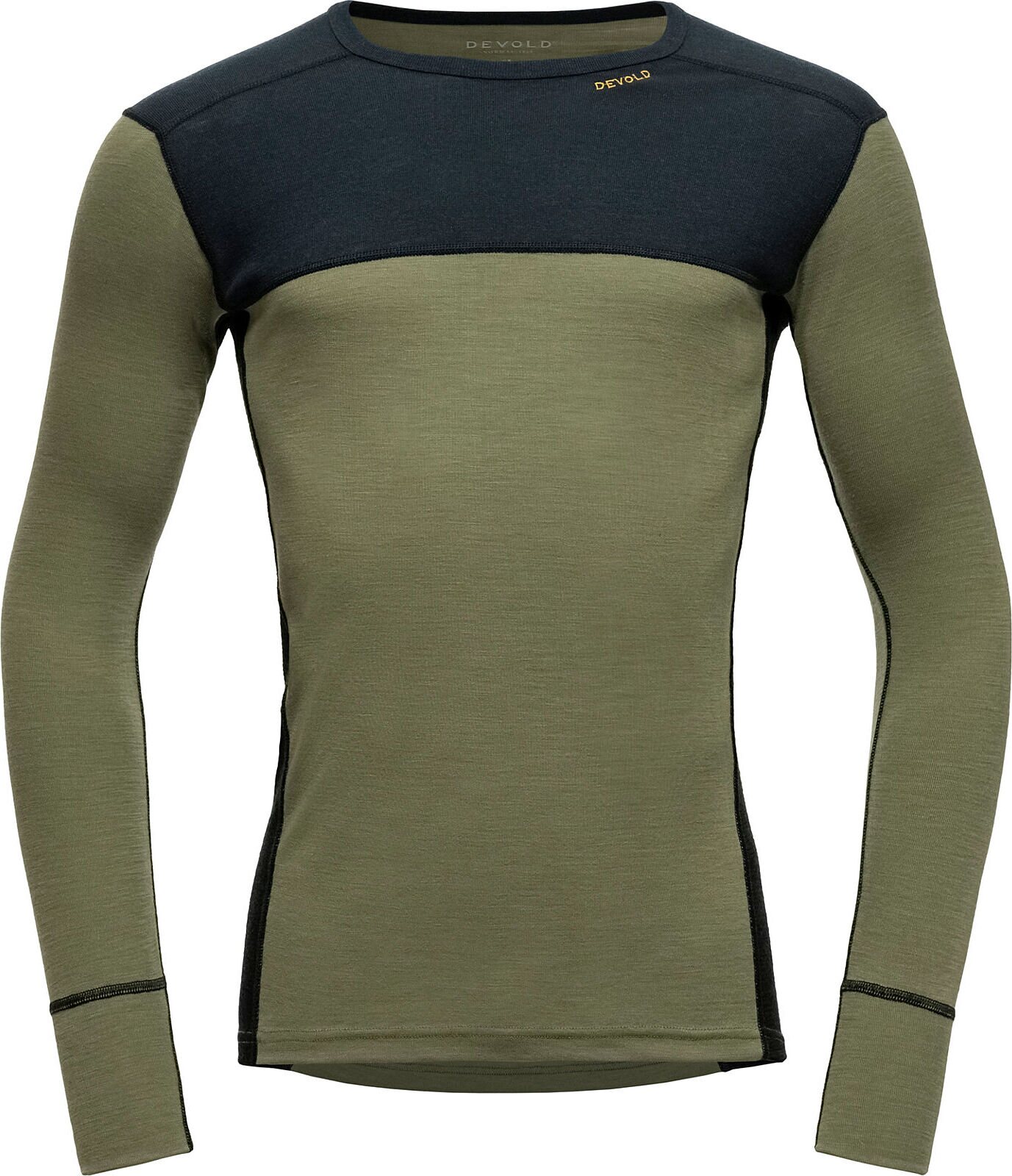 Devold Lauparen Merino 190 Base Shirt Mens Ink/Lichen/Black