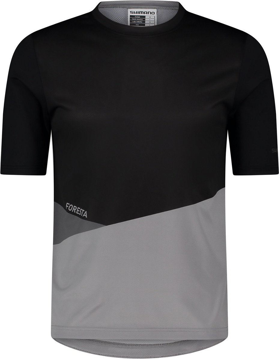 Shimano Foresta Short Sleeve Jersey Mens Black