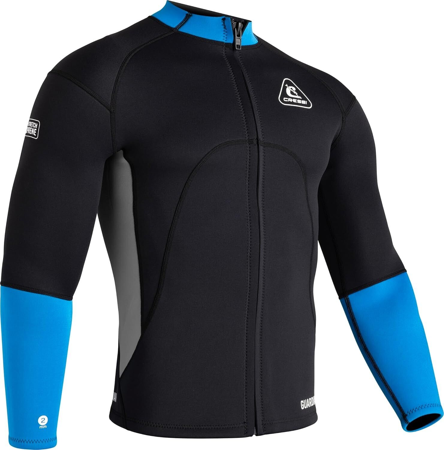 Cressi Guardian Neoprene Jacket Mens Black/Blue