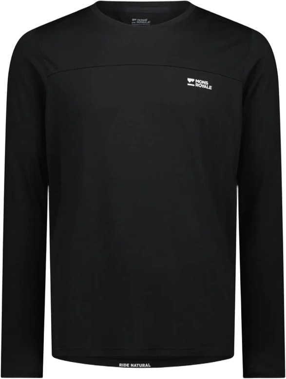 Mons Royale Diversion Merino Bike Jersey Long Sleeve Mens Black