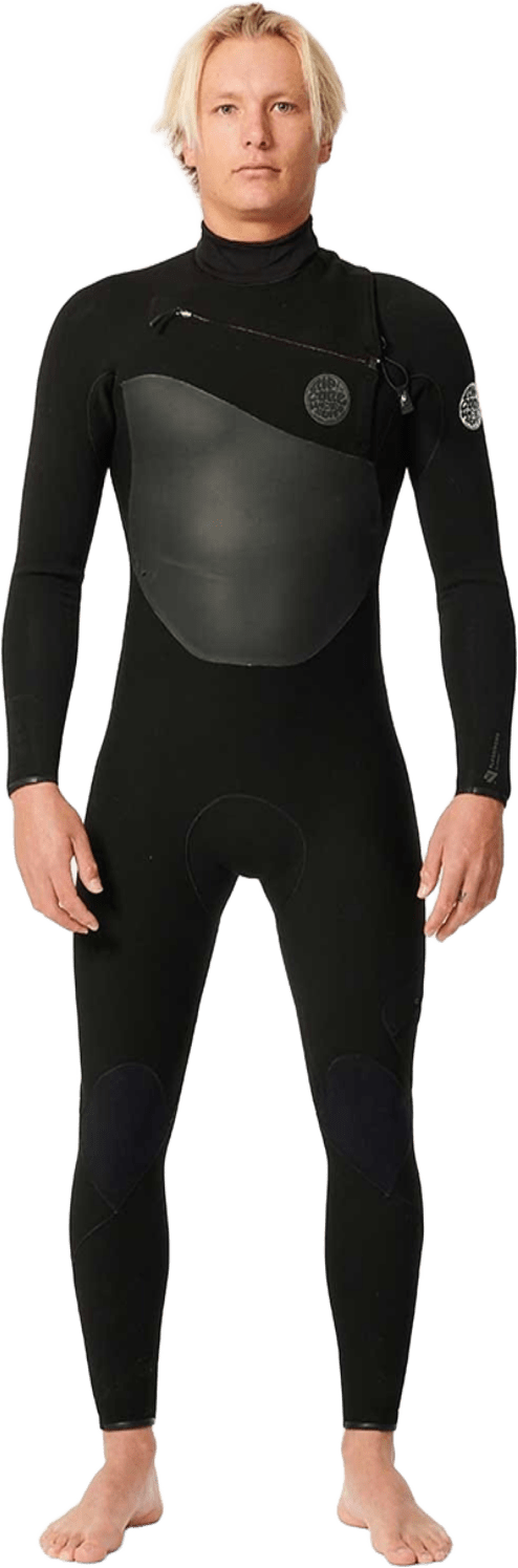 Rip Curl Dawn Patrol 5/3 Chest Zip Wetsuit Mens Black