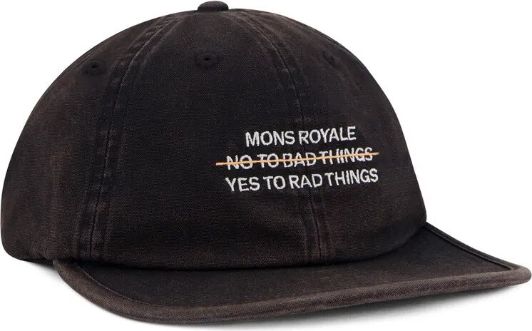 Mons Royale Roam 6 Panel Cap Black