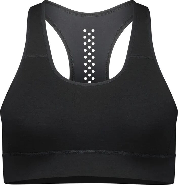 Mons Royale Stratos Merino Shift Sports Bra Womens Black
