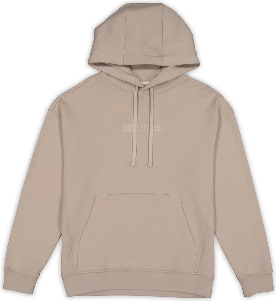 Mons Royale Verdant Merino Cotton Hoody Unisex Taupe