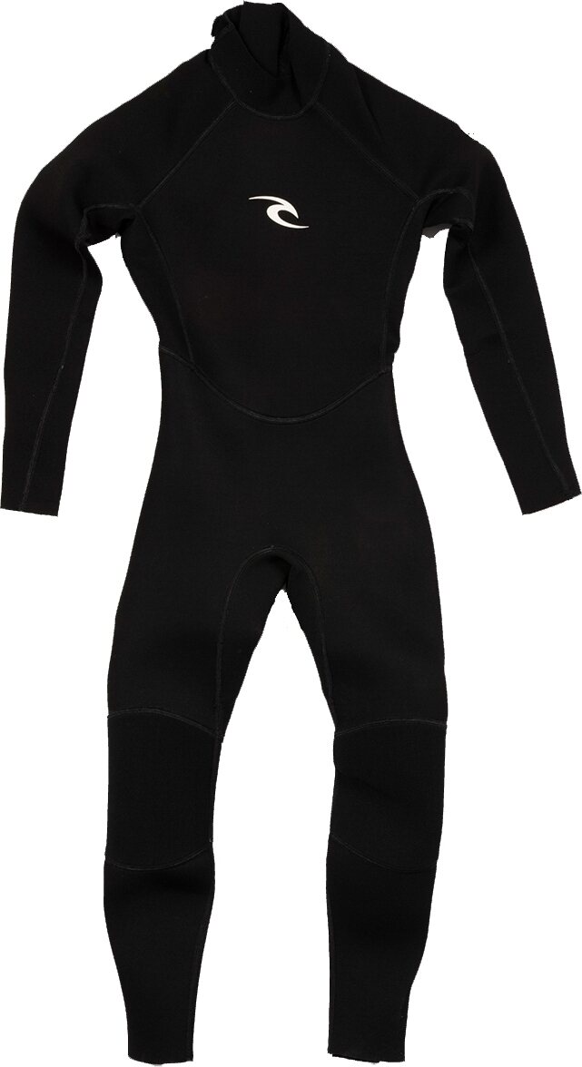 Rip Curl Groms Freelite 3/2 Zip Flat Steamer Kids Black