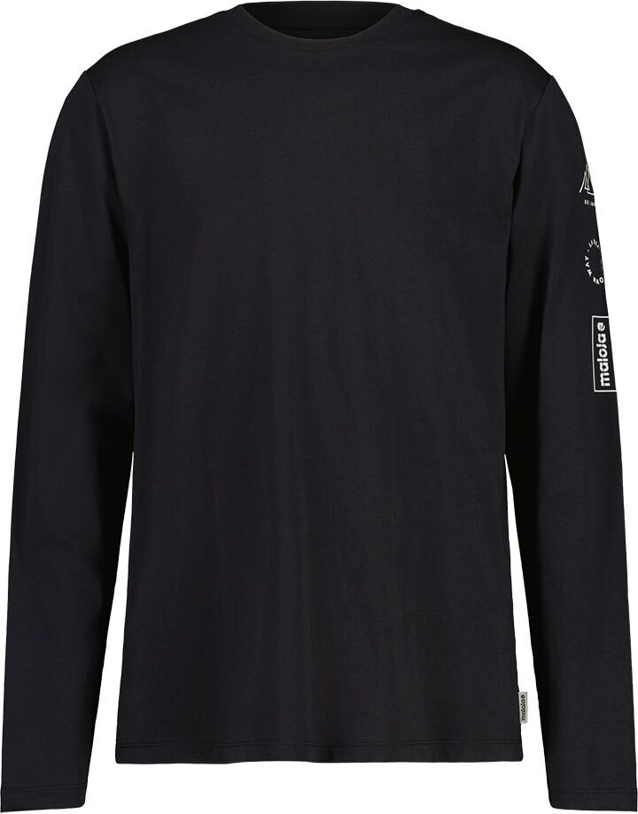 Maloja AndrianoM. Organic Cotton Longsleeve Mens Deep Black