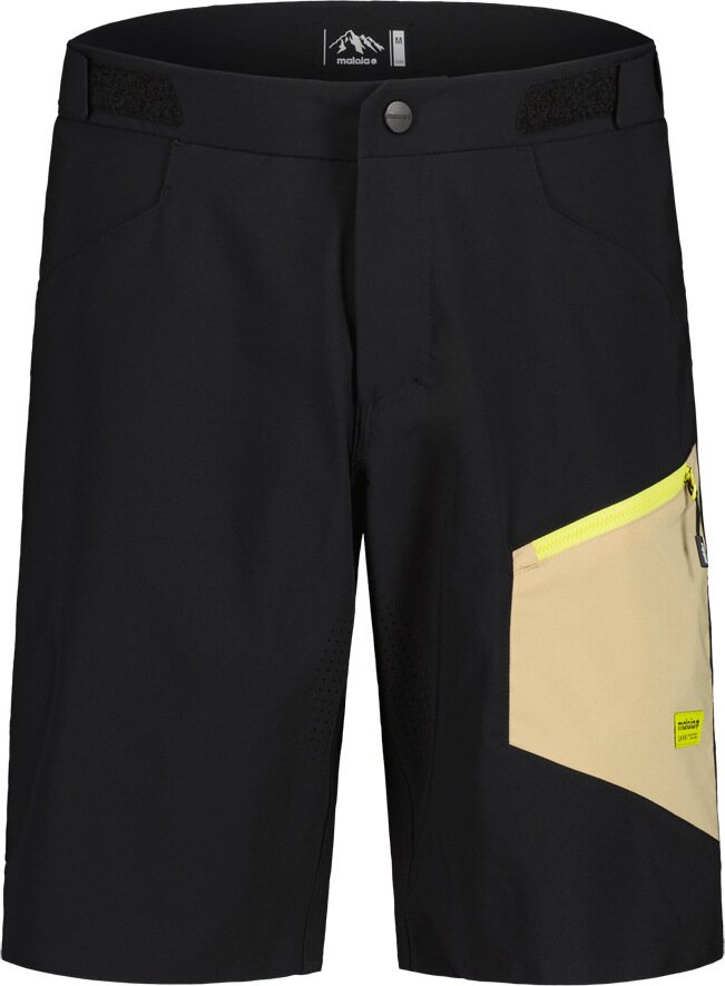 Maloja FuornM. Cycle Shorts Mens Deep Black Multi