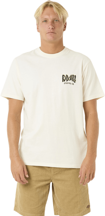 Rip Curl Shield Tee Mens Bone