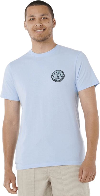 Rip Curl Wettie Passage Icon Tee Mens Blue Wind