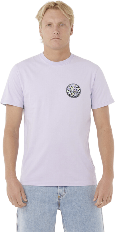 Rip Curl Wettie Passage Icon Tee Mens Iced Lavender