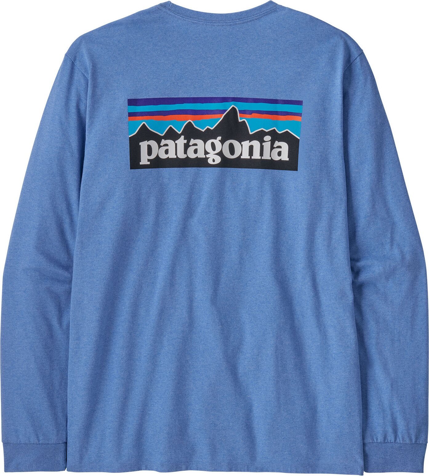 Patagonia Long-Sleeved P-6 Logo Responsibili-Tee Mens Abundant Blue