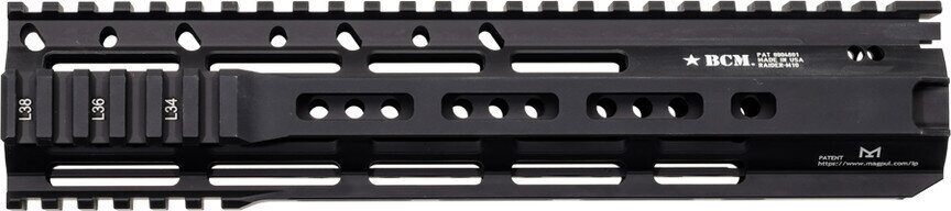BCM RAIDER-M10 Rail (M-LOK® compatible mounting slots*) Black