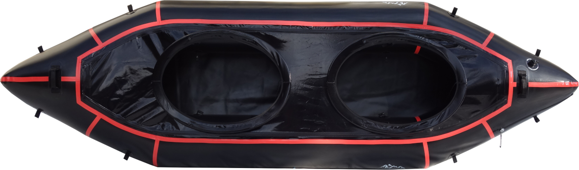 Saimaa Kayaks Adventure Twin XL Packraft Fekete