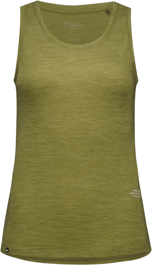 Mons Royale Zephyr Merino Tencel Tank Womens Fern