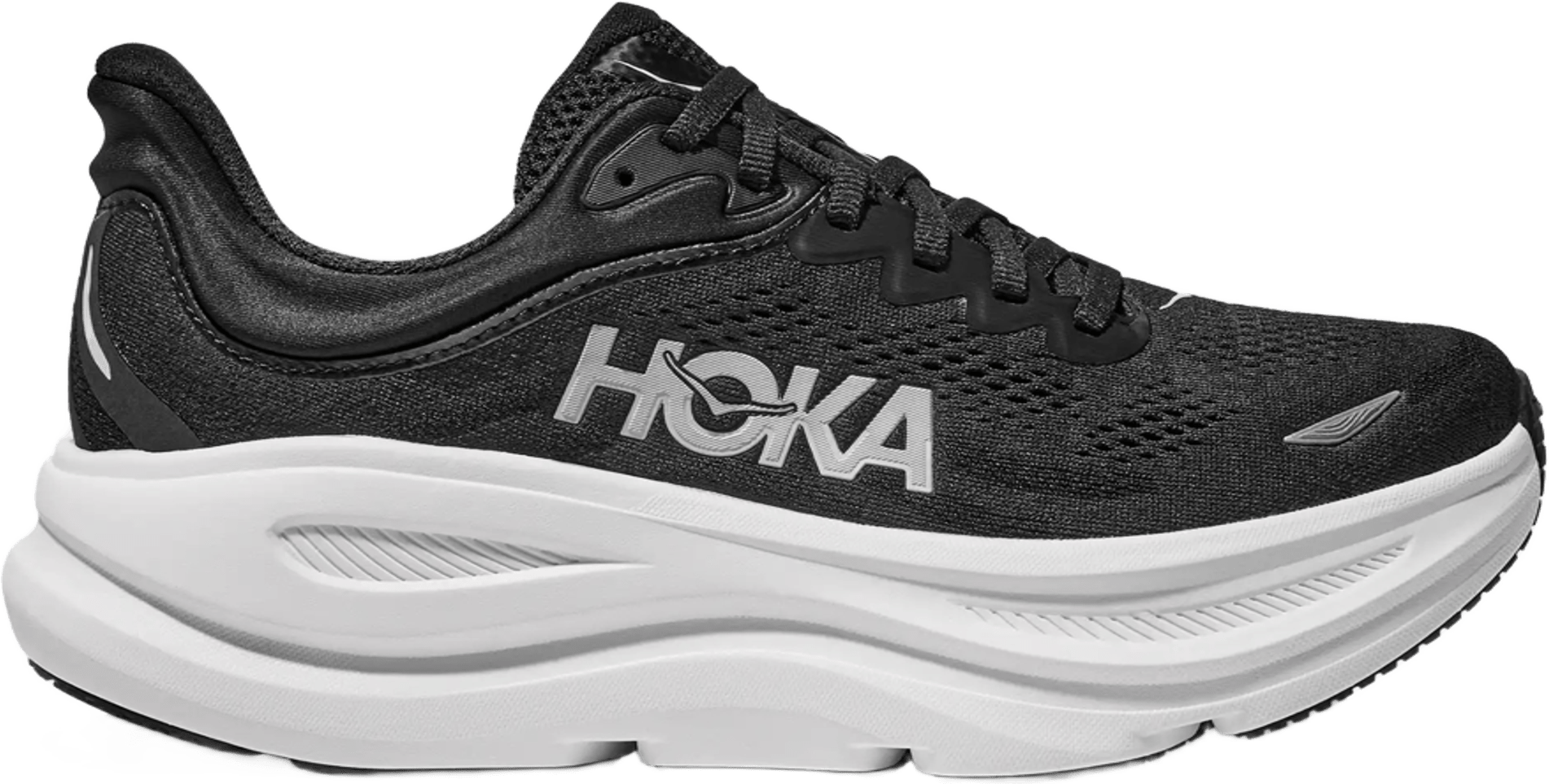 Hoka Bondi 9 Mens Black / White