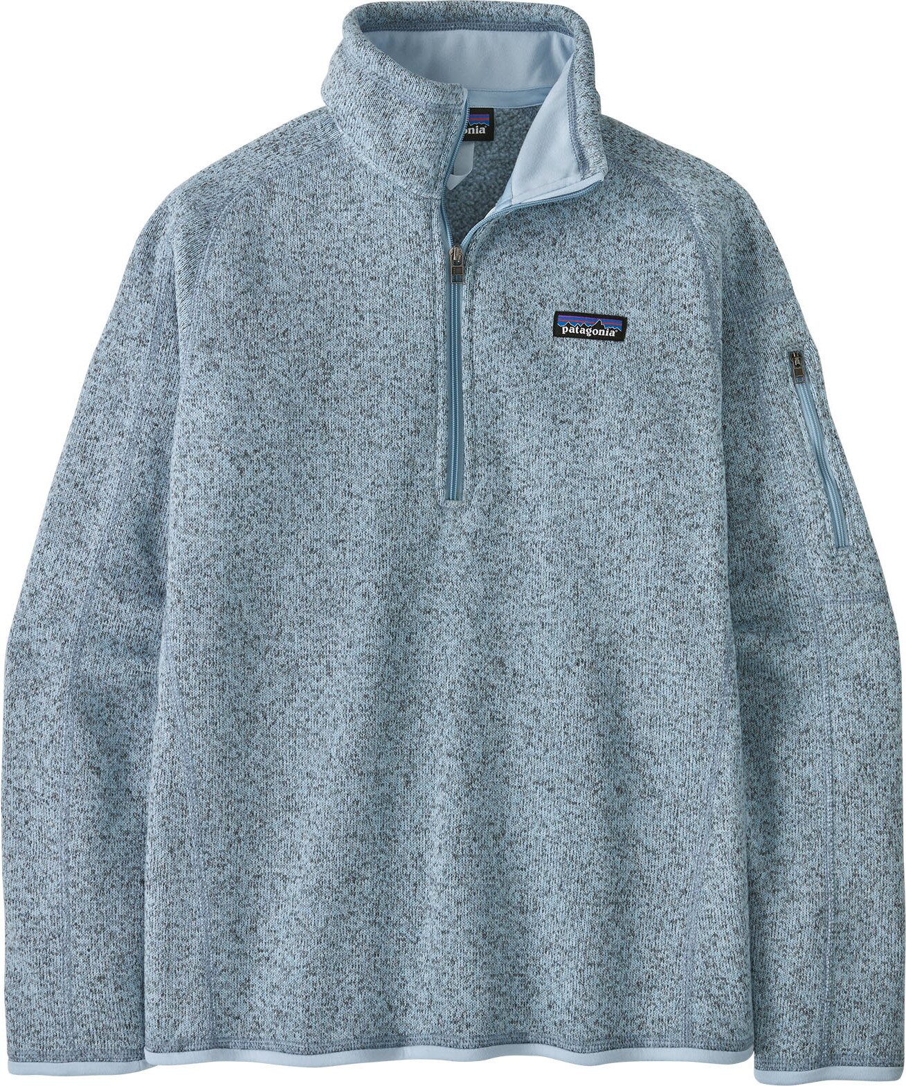 Patagonia Better Sweater 1/4 Zip Womens Fleck Blue