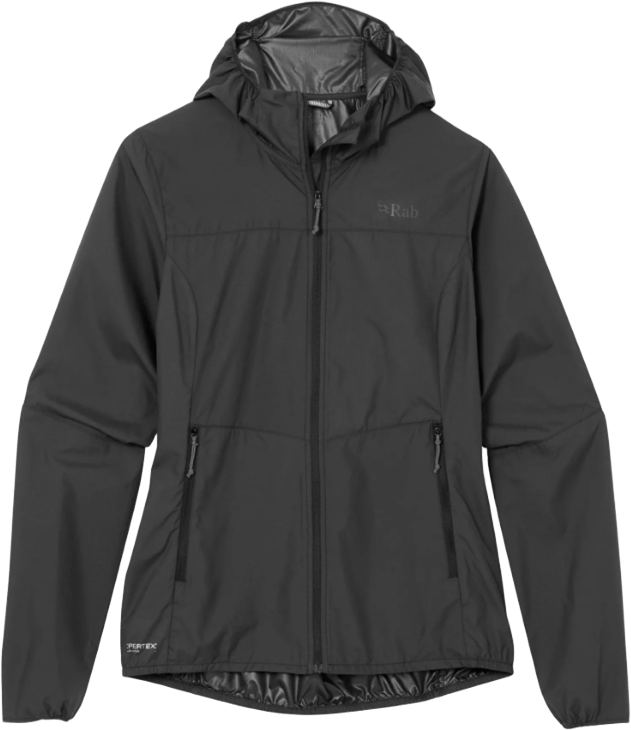 Rab Windgather Hoody Womens Black