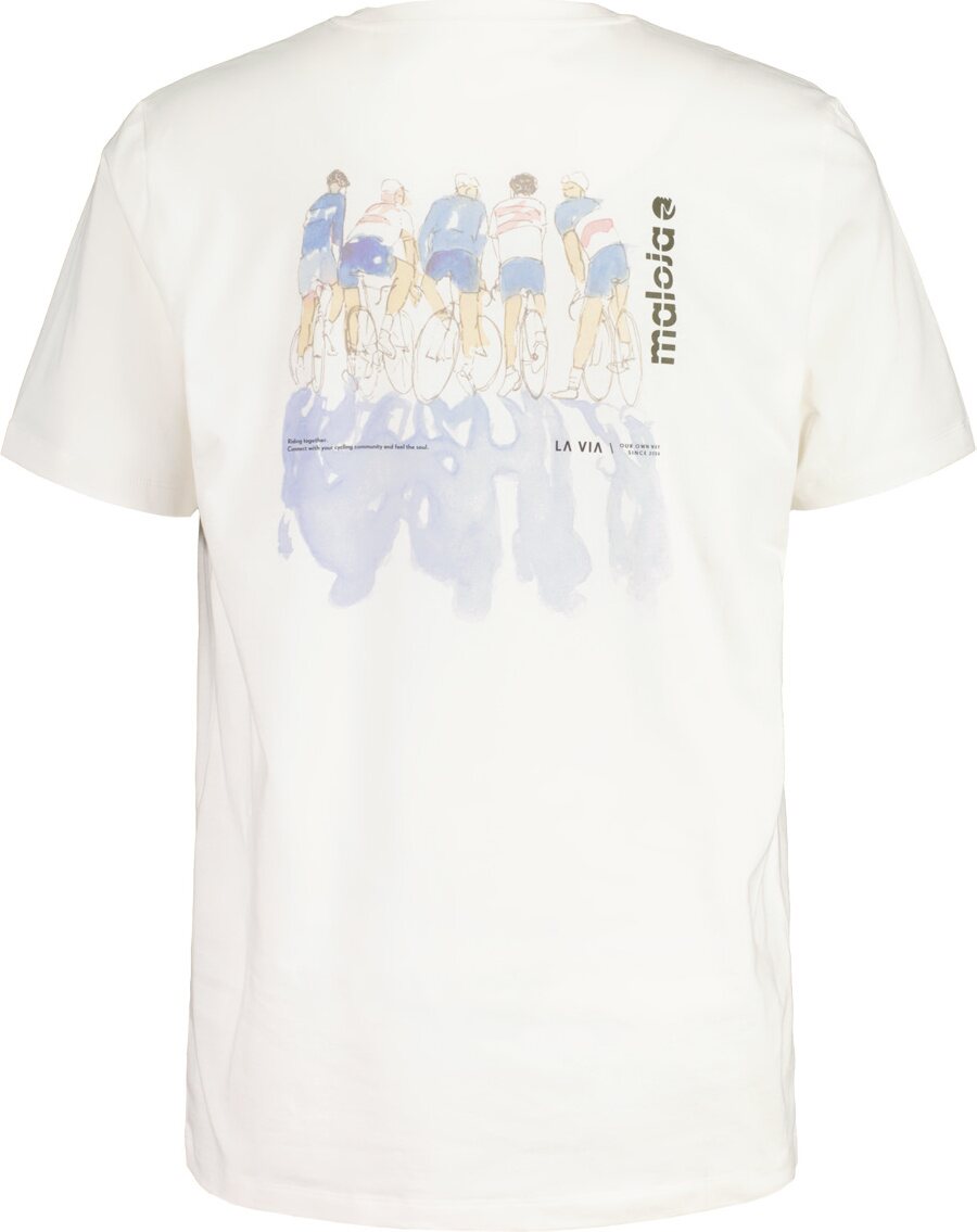 Maloja SonntagskopfM. Organic Cotton Tee Mens Shaded White Cycling
