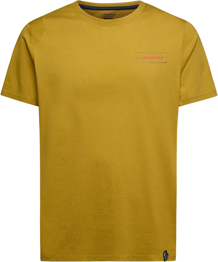 La Sportiva Mantra T-Shirt Mens Savana / Mountain Red
