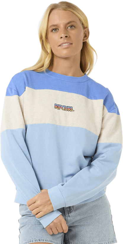 Rip Curl Las Dalias Colourblock Crew Womens Outmeal Marle