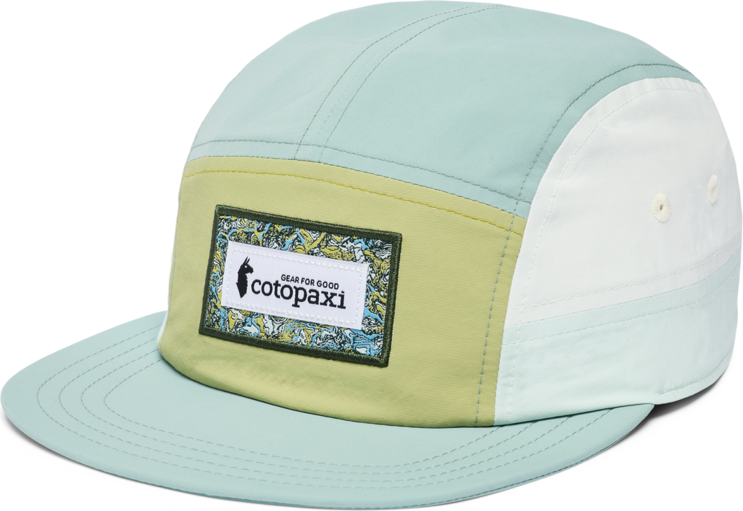 Cotopaxi Altitude Tech 5 Panel Hat Lemongrass and Silver Leaf