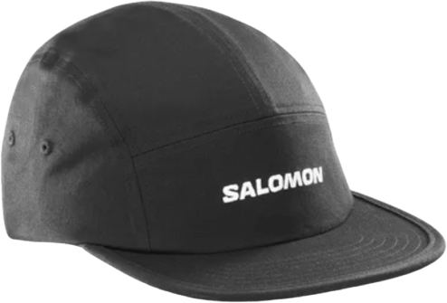 Salomon Five Panel Cap (2024) Deep Black