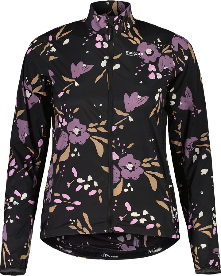 Maloja SeisM. Printed Jacket Womens Deep Black Brushflower
