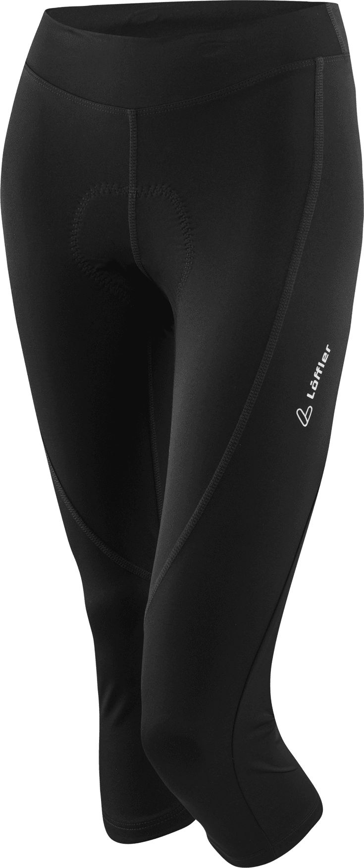 Löffler 3/4 Bike Tights Tour II Womens Black
