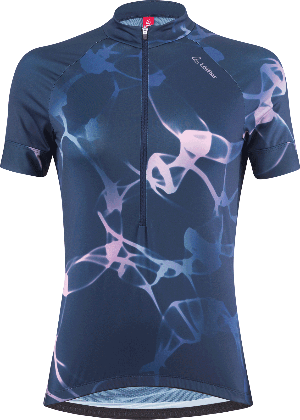 Löffler Bike Jersey Half Zip Serenade Mid Womens Dark Blue