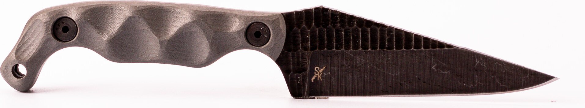 Stroup Knives Bravo 5 - G10, Acid Etched Gray