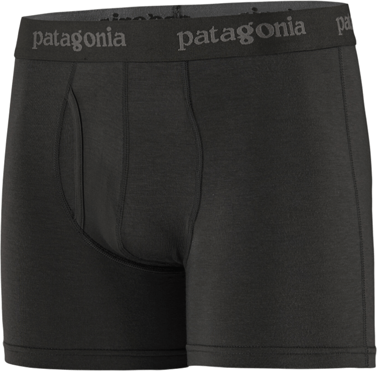 Patagonia Essential Boxer Briefs - 3 in. Mens Black