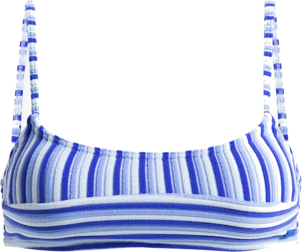 Roxy Party Wave Bralette Bikini Top Womens Dazzling Blue