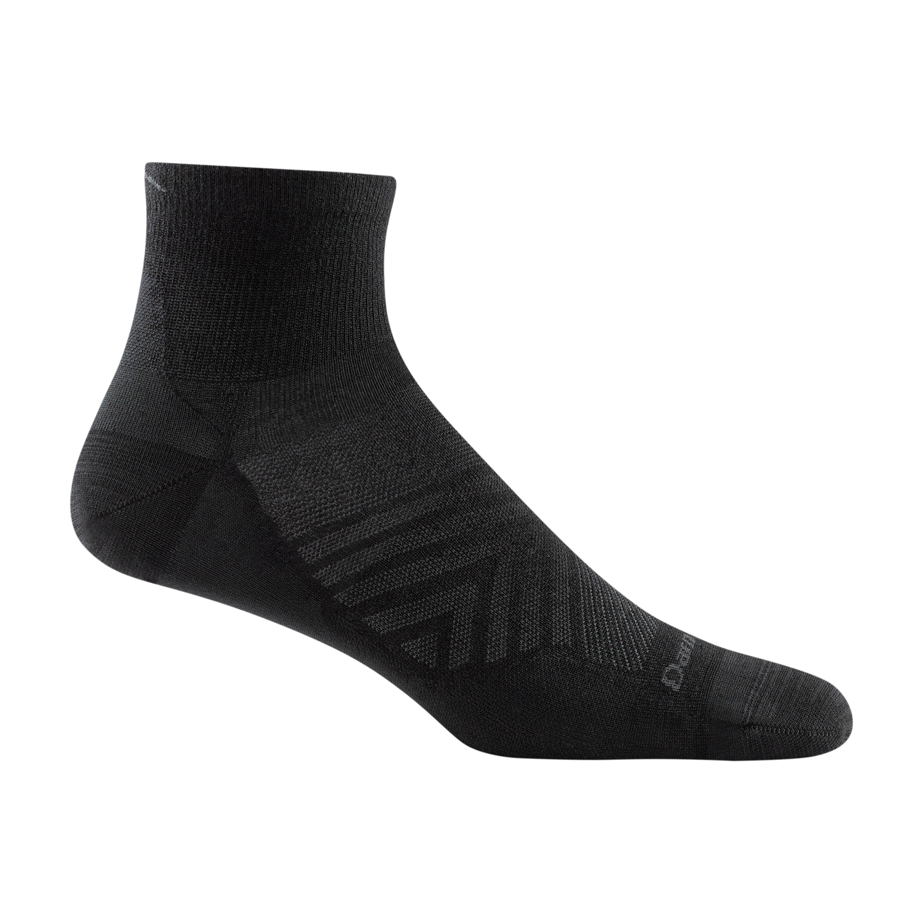 Darn Tough Run 1/4 Ultra Lightweight Mens Black