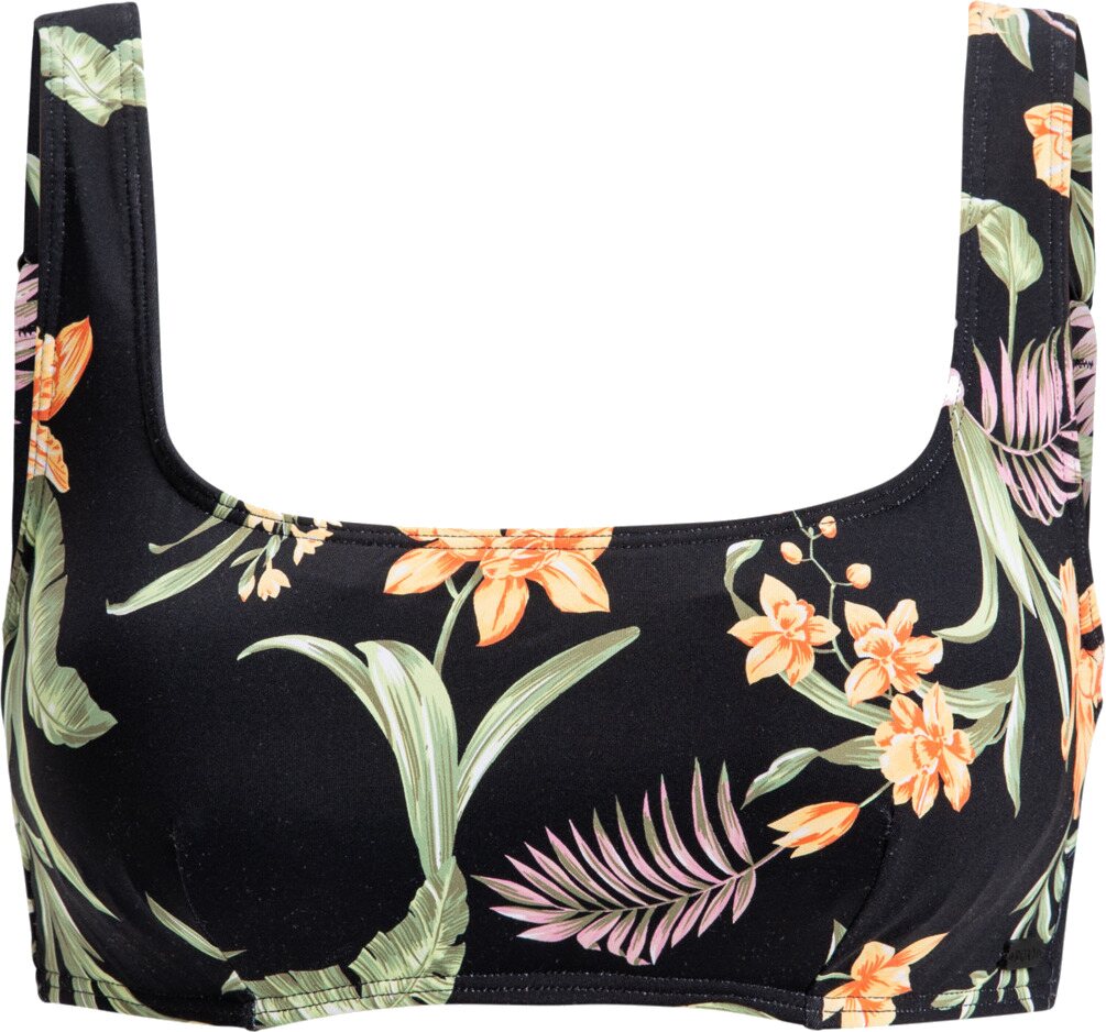 Roxy PT Beach Classic Dcup Bikini Top Womens Anthracite Island Escape