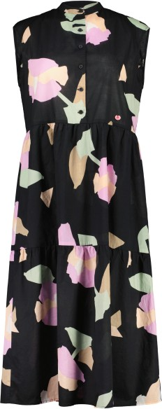 Maloja PilatusM. Organic Cotton Dress Womens Deep Black Fieldflower