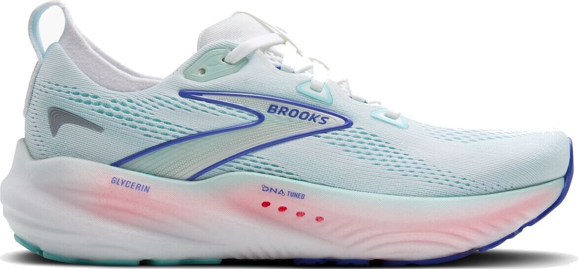 Brooks Glycerin 22 Womens White/Limpet Shell/Amparo Blue