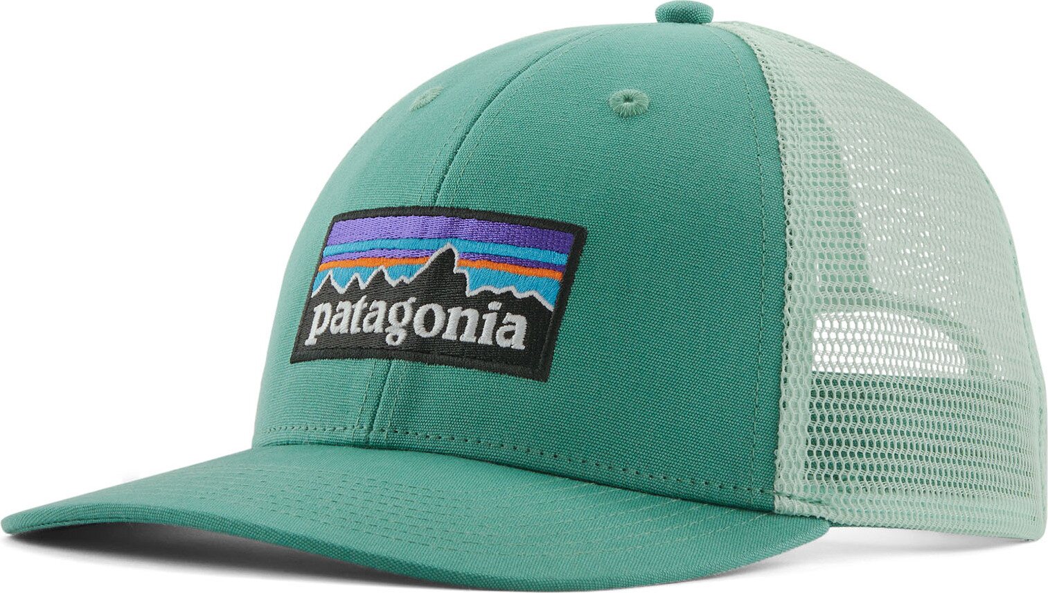 Patagonia P-6 Logo LoPro Trucker Hat Heartleaf Green