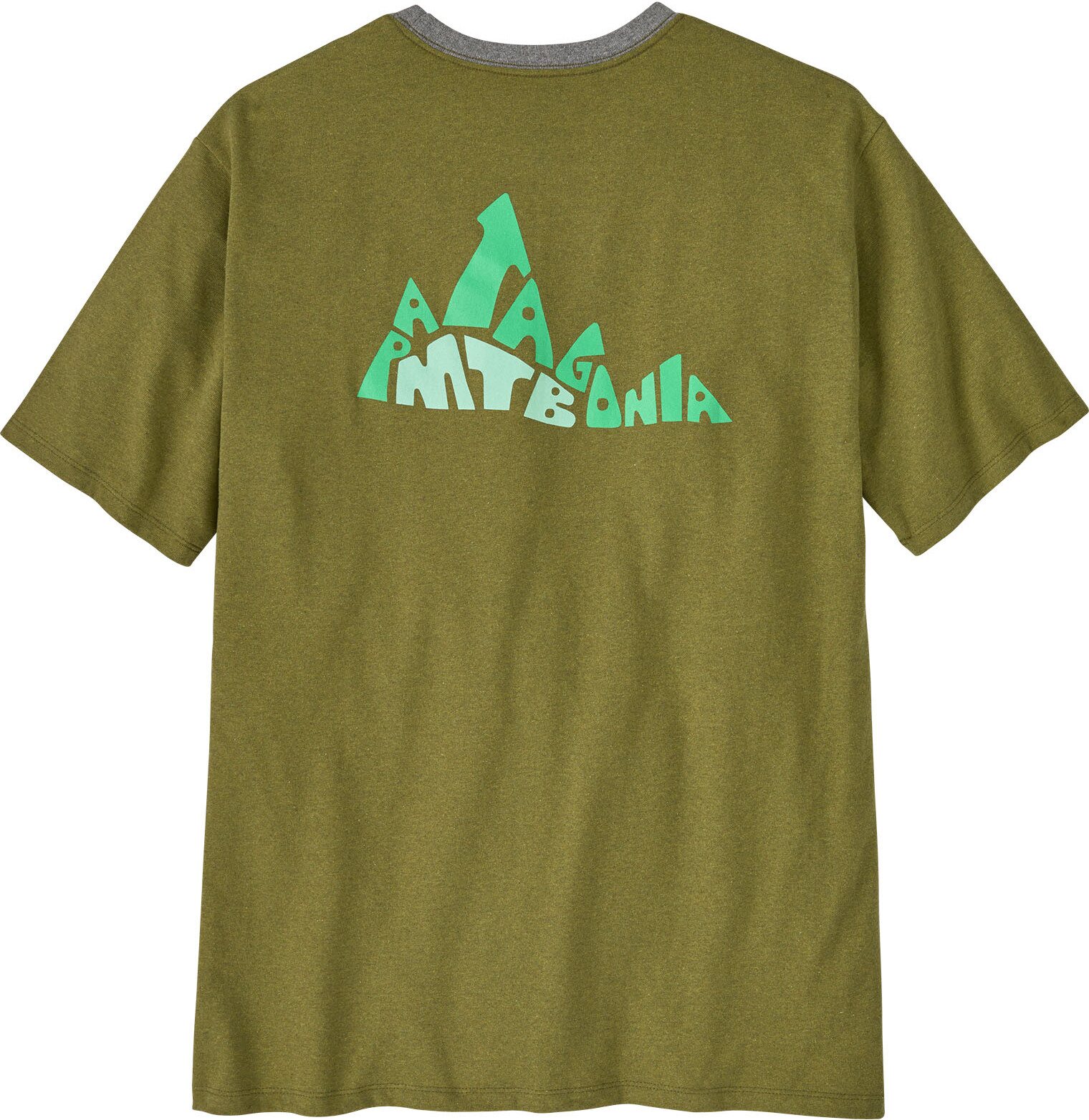 Patagonia Berm Logo Responsibili-Tee mens Graze Green