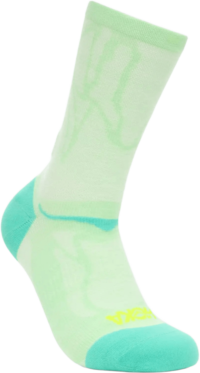 Hoka Clifton Crew Run Sock Unisex Mint Fluorite