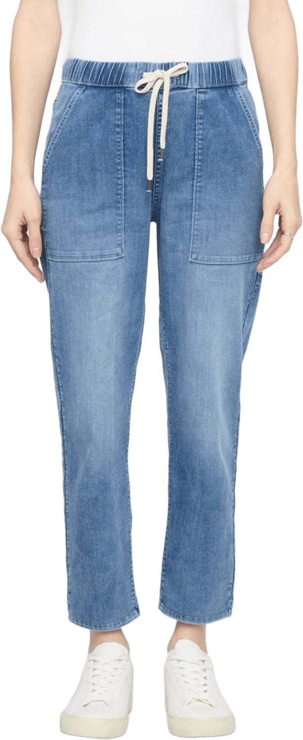 Duer Performance Denim Lite Harbour Pant Womens Light Stone